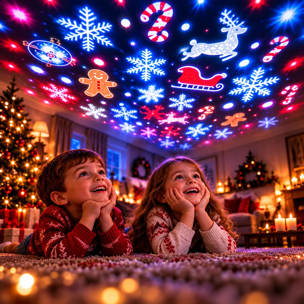 JULPROJEKTOR MED TOMTE