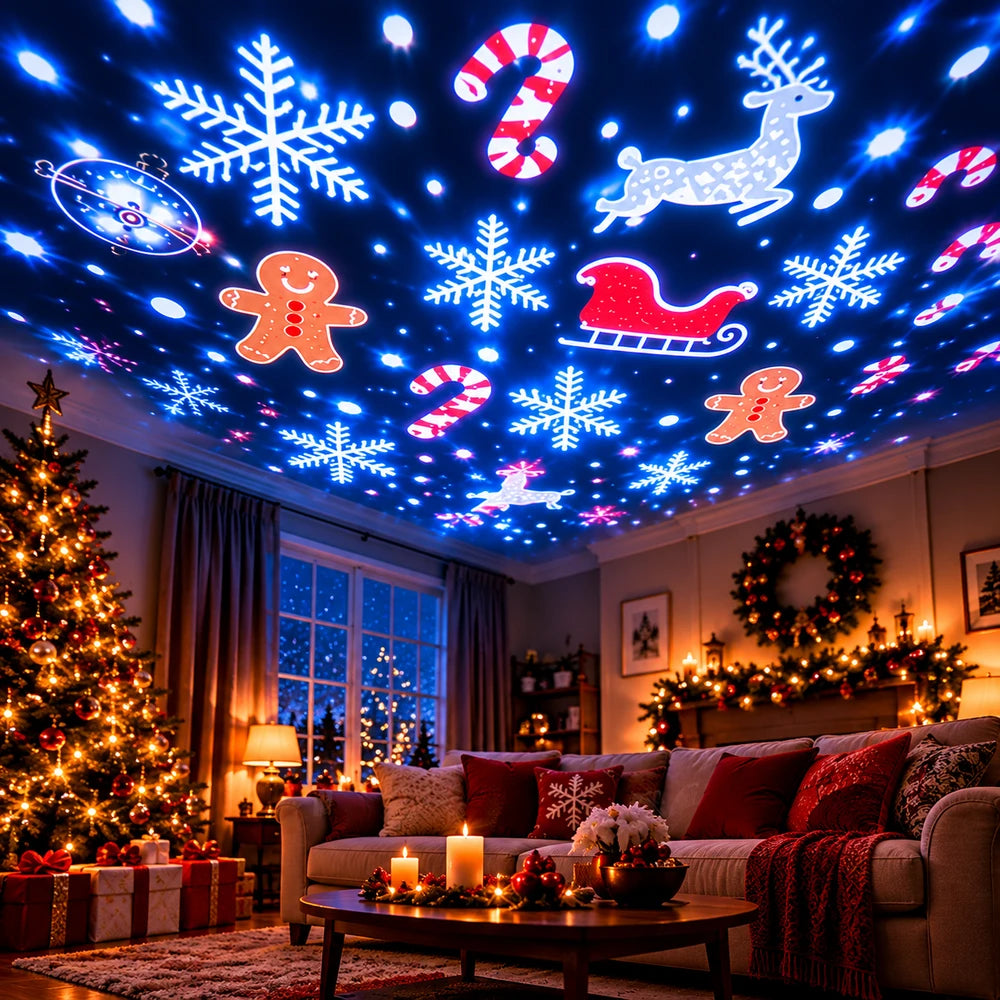 JULPROJEKTOR MED TOMTE