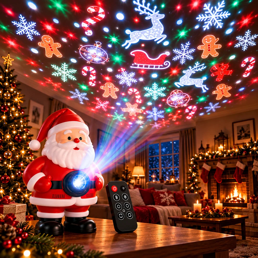 JULPROJEKTOR MED TOMTE
